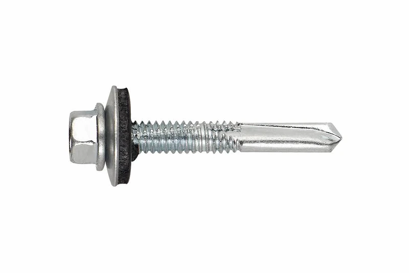Index AUTO16538 – Beam Screw Bit N 5 Hex Head with Washer P-16 Zinc Plated 5.5 x 38 - Image 1