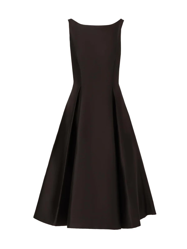 Adrianna Papell Women's Sleeveless Mid-Length Party Dress with V-Back, Black, 10