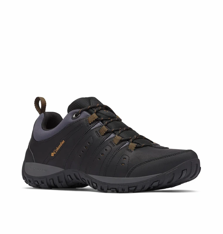 Columbia Woodburn 2 Low Rise Hiking Shoes for Men, Black (Black/Goldenrod), 6.5 UK