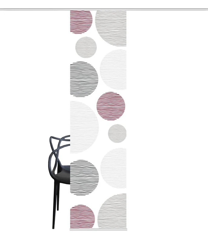 HOME FASHION 87533-756 96.5 x 23.6-Inch Polyester Curtain, Bordeaux