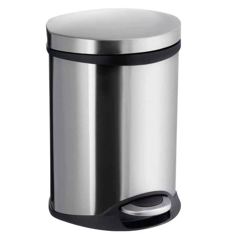 Smedbo Pedal Bin, Stainless-Steel, Brushed, 22.5 x 22 x 33.5 cm