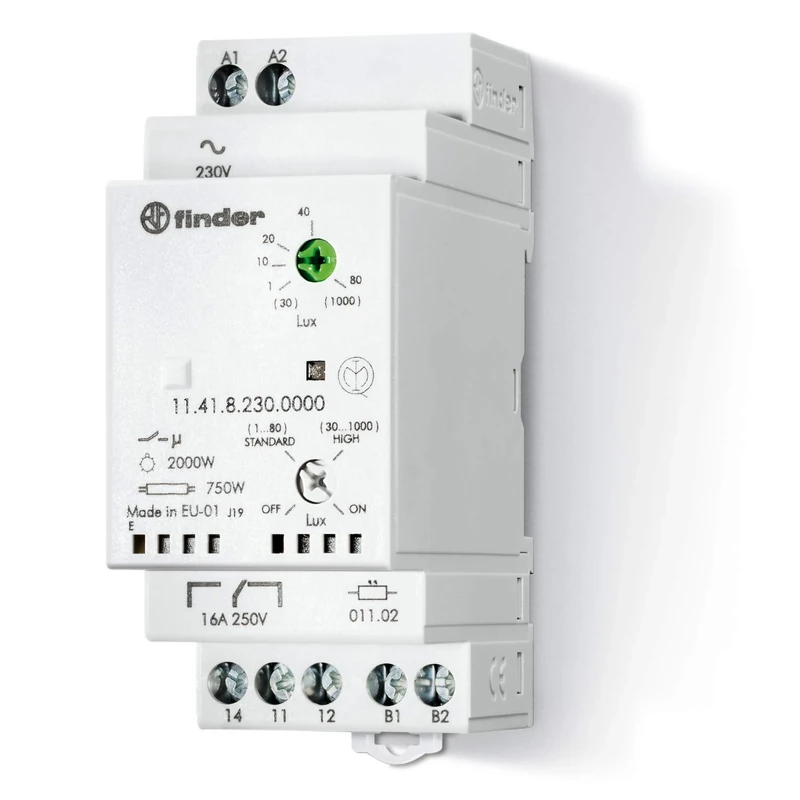 Finder 114182300000PAS Twilight Switch with Reversor 16 A 230 Vac