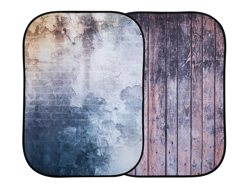 Manfrotto LL LB5715 1.5 x 2.1 m Derelict Wall/Wooden Fence Urban Collapsible Background