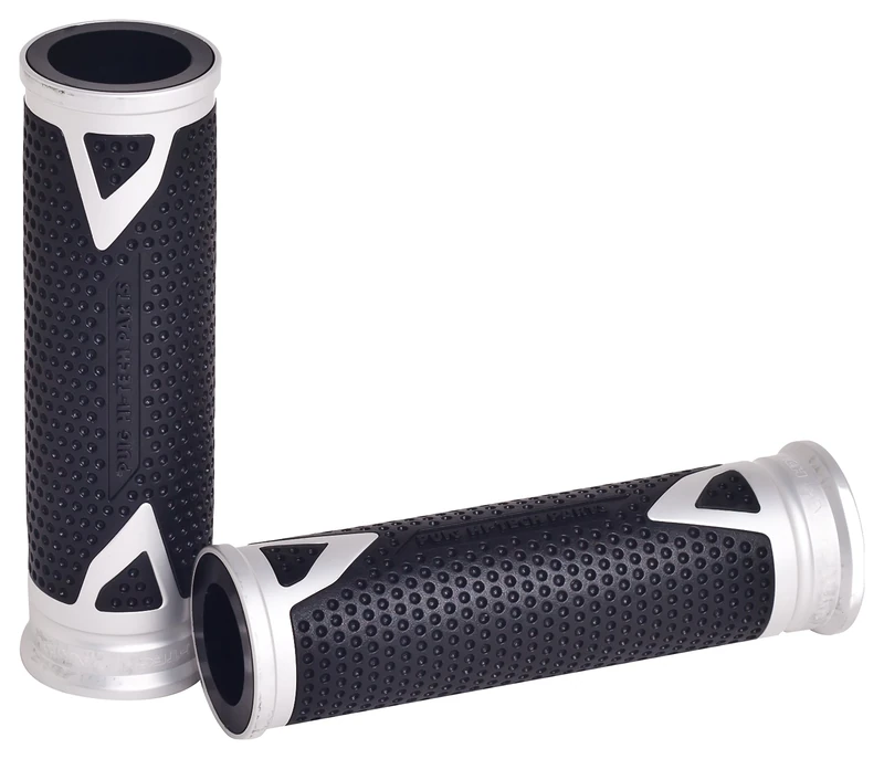 Puig 6325P Grips Radikal Set, Silver, 119 mm