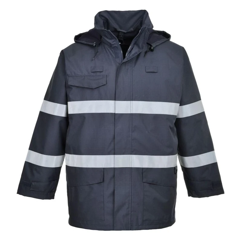 Portwest Bizflame Rain Multi Protection Jacket, Size: M, Colour: Navy, S770NARM