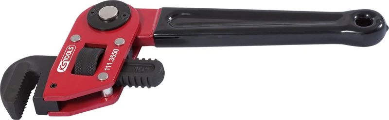 KS Tools 111.3550 1.1/2-inch Pipe Wrench with Adjustabe Head