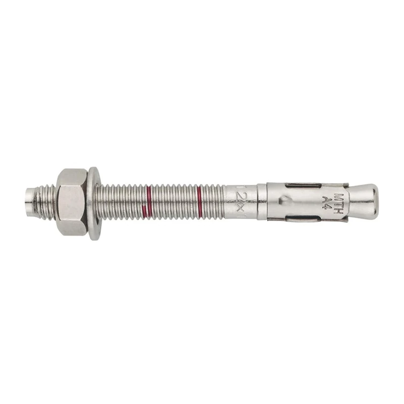 Index Fixing Systems MTH-A4 Pack of 50 Male Anchors for High Loads, ETE Option 7 Approved, Stainless Steel A4, M10 x 150 mm, Diameter 10 mm