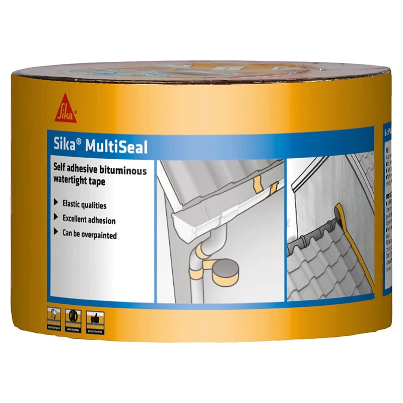 Sika MultiSeal Self Adhesive Bituminous Sealing Tape, Grey, 300 mm x 10 m