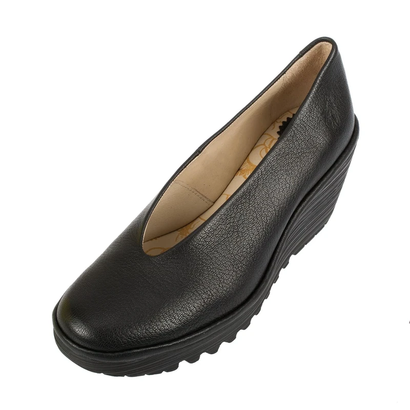 Fly London Women's Yaz Wedges,Black,5 UK