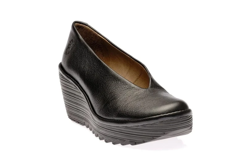 Fly London Yaz Mousse, Women's Court Shoes, Black 3 UK