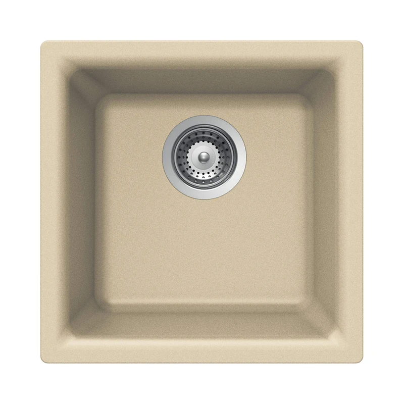 HOUZER E-100 Sand Quartztone Sink, Biscuit