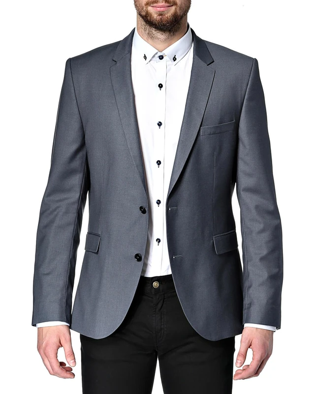 Selected Homme Men's One Mylo Logan1 Stone Blazer NOOS ID, Grey, 44 Regular (Size:54)