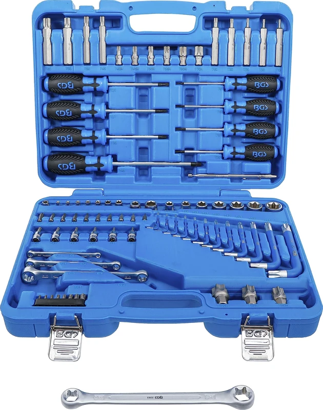 BGS 7849 | Tool Set | 6.3 mm (1/4") + 12.5 mm (1/2") | E-Type / T-Star (for Torx) | 84 pcs.