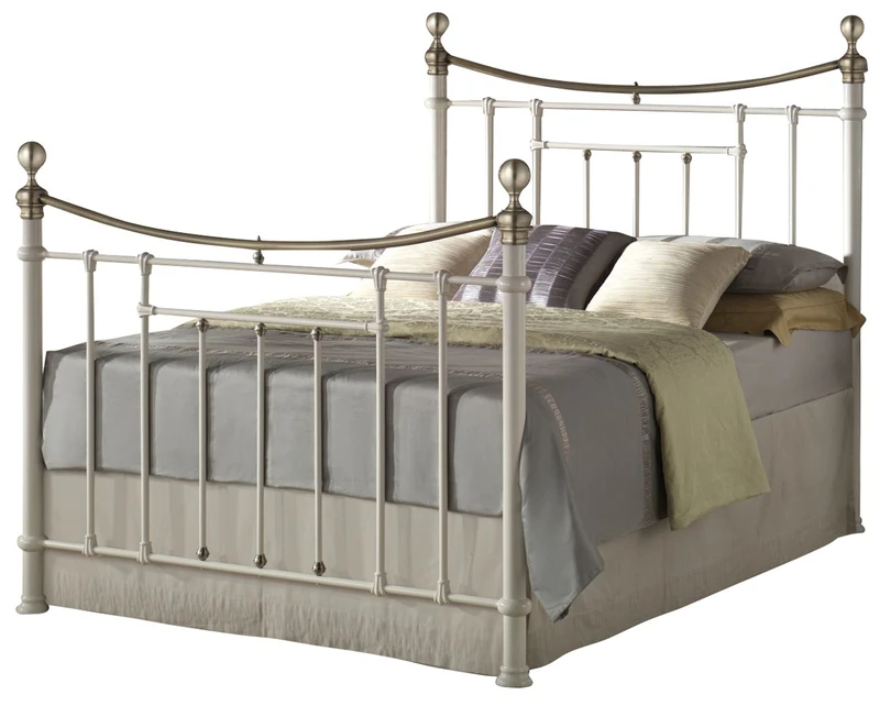 Birlea Furniture Furniture Bronte King Size Bed, Cream