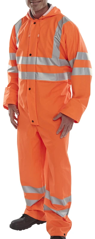 SUPER B-DRI BREATHABLE COVERALL ORANGE XL - Image 1