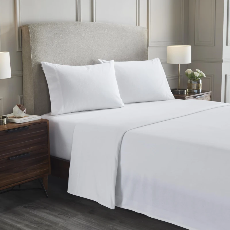 Home City, Bed Linen Set, White - King