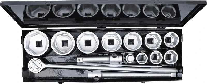 BGS Diy 15111 | Socket Set | 25 mm (1") Drive | 36-80 mm | 15 pcs.