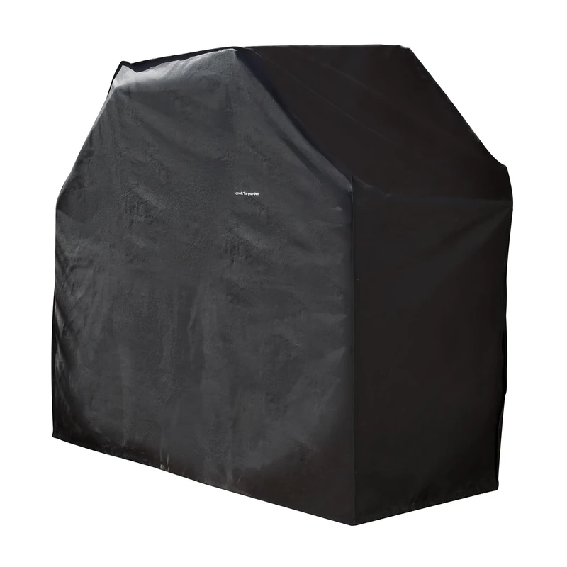 Cook'in garden – Protective Cover for Barbecue – All Brands – Water Repellent – Dimensions L160 x W65 x H130 cm – Rectangular – Black