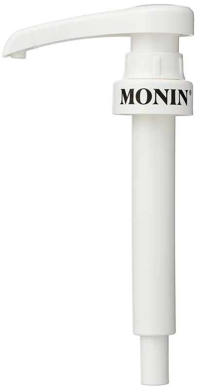 MONIN 10ml Pump. Compatible with 1L Plastic (PET) Bottles (Sugar-Free Syrups, Cloudy Lemonade Concentrate) and 25cl MONIN Syrup Bottles for Easy Use. Use 2 Pumps for Coffee