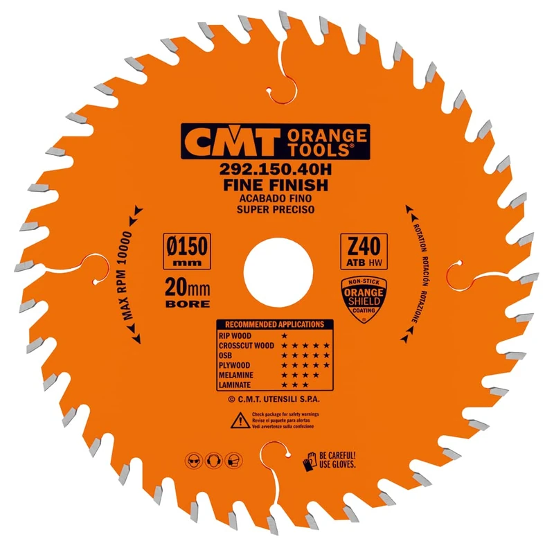 CMT 292.150.40H Fine Cut-Off Blade Z-40 D-150 B-20 K-2,4 P-1,4