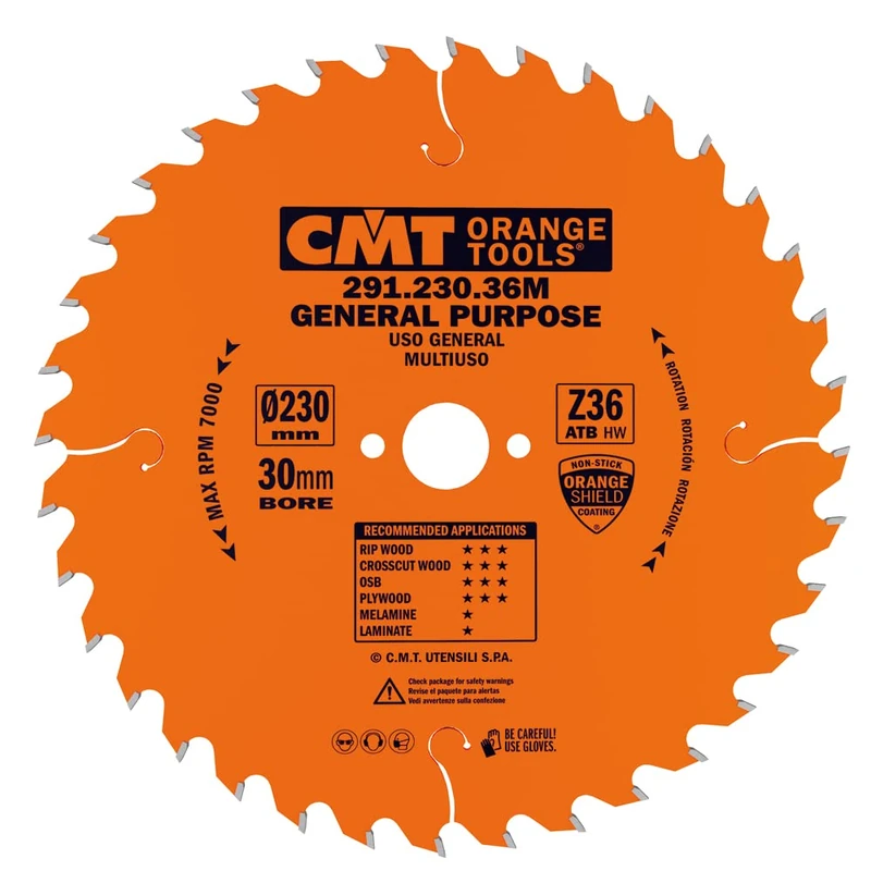 M/CMT 291.230.36 - Universal Saw Blade 230X36X2,8 F=30 ATB