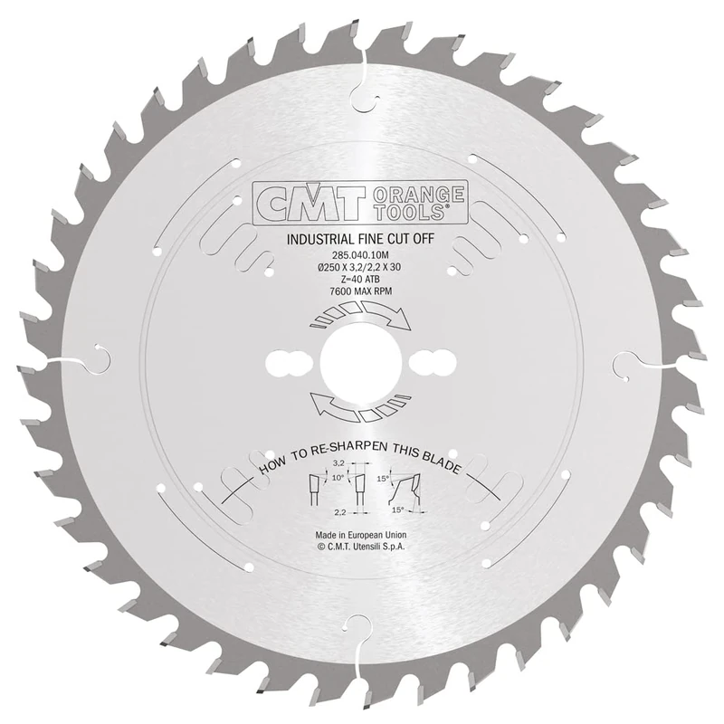 CMT 285.084.14M - Finishing Saw Blade 350X3.5X30 Z84 15Atb