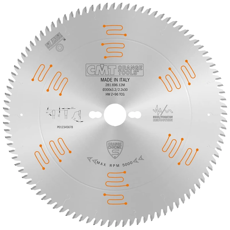 CMT 281.696.12M – Saw Blade Hw 300X3.2/2.2X30 Z96 5Hwg (Chrome)