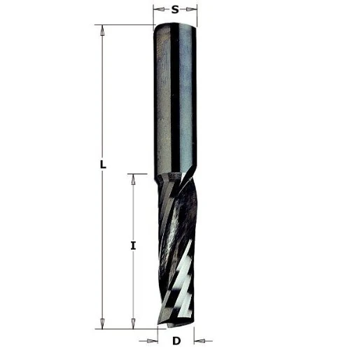 CMT ORANGE TOOLS 198.101.11 - Up Cut Spiral Bit Solid Hw Z1 D=10X42X80 Rh