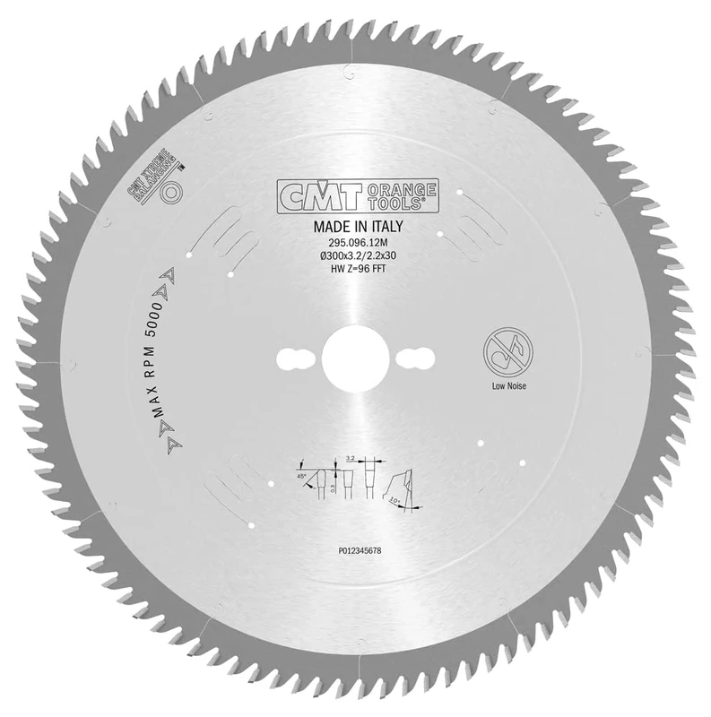 CMT Orange Tools CMT 295.096.12M - Xtreme Hw Saw Blade 300X3.2X30 Z=96 10° Fft
