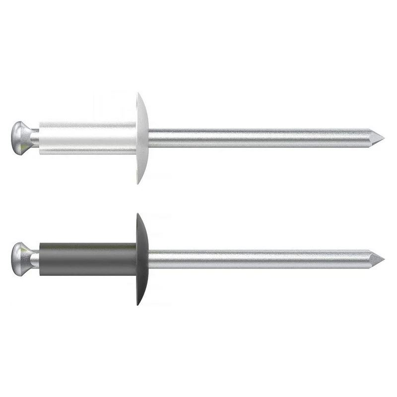 Desa 7534818N – Rivet Aluminium/Steel Flower Large Head 14/4.8 x 18 Black RAL 9005