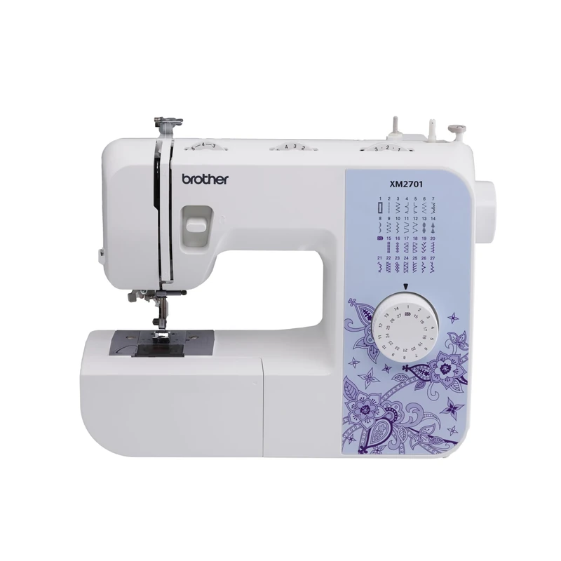 BROTHER XM2701 Sewing Machine, Lightweight, Full Featured, 27 Stitches, 6 Included Feet