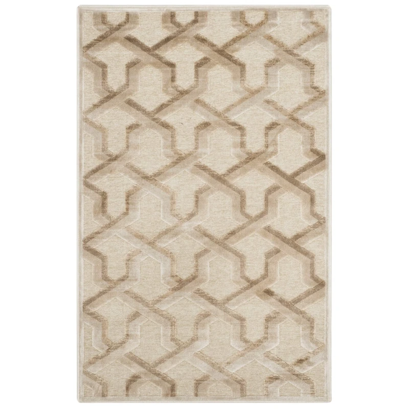 Safavieh Transitional Indoor Woven Rectangle Area Rug, Paradise Collection, PAR354, in Stone, 79 X 122 cm for Living Room, Bedroom or Any Indoor Space