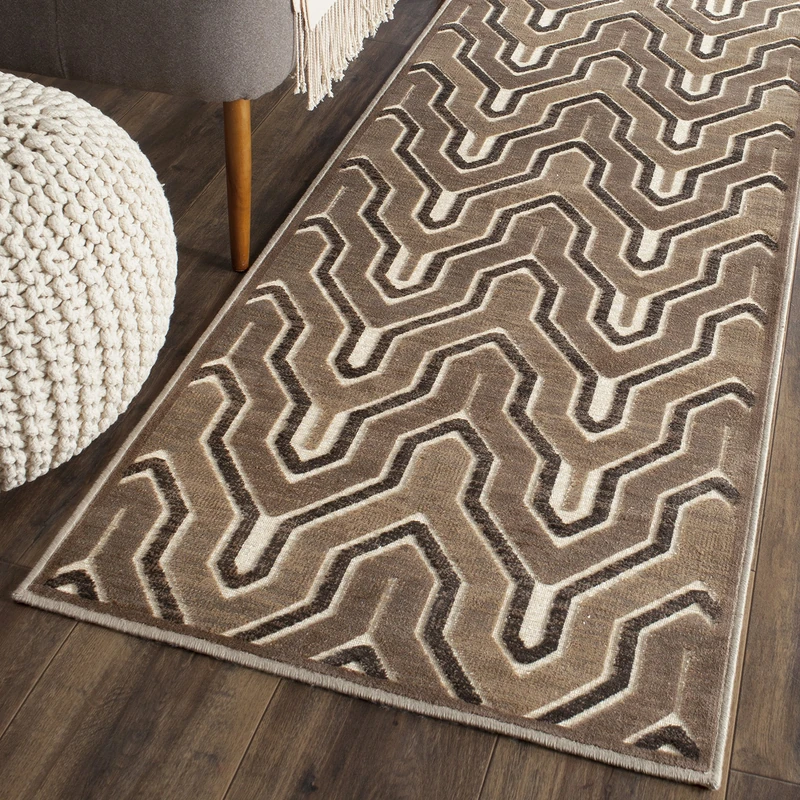 Safavieh Transitional Indoor Woven Rectangle Area Rug, Paradise Collection, PAR352, in Camel / Cream, 79 X 122 cm for Living Room, Bedroom or Any Indoor Space