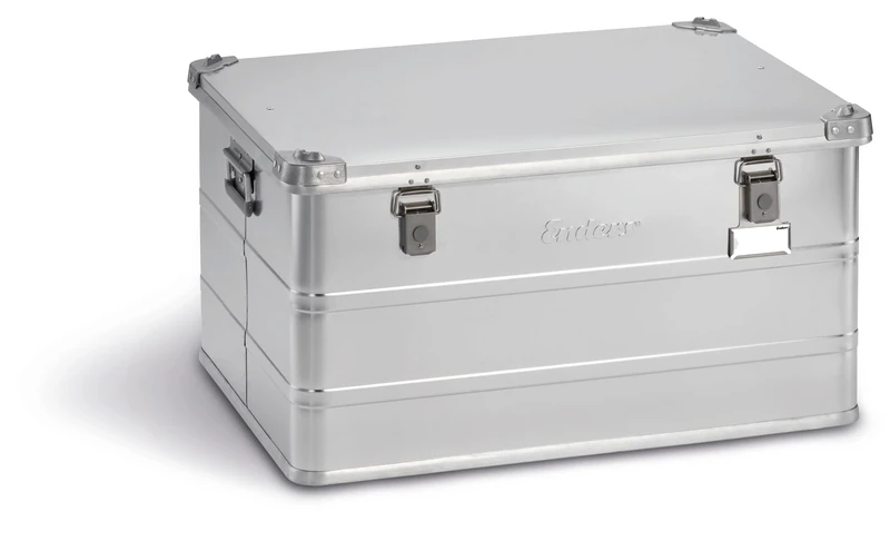 Enders aluminium box VANCOUVER, industrial box, transport box, universal box, rubber seal, stable, robust, dust and splash water protection, tool box, camping box, handles, 79 x 58.5 x 60 cm #1351