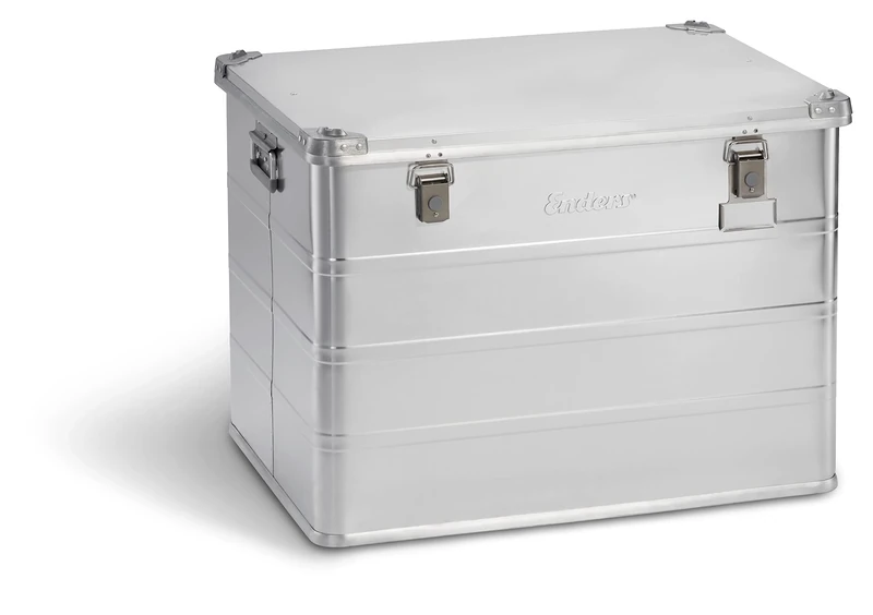 Enders aluminium box VANCOUVER, industrial box, transport box, universal box, rubber seal, stable, robust, dust and splash water protection, tool box, camping box, handles, 79 x 58.5 x 60 cm #1350