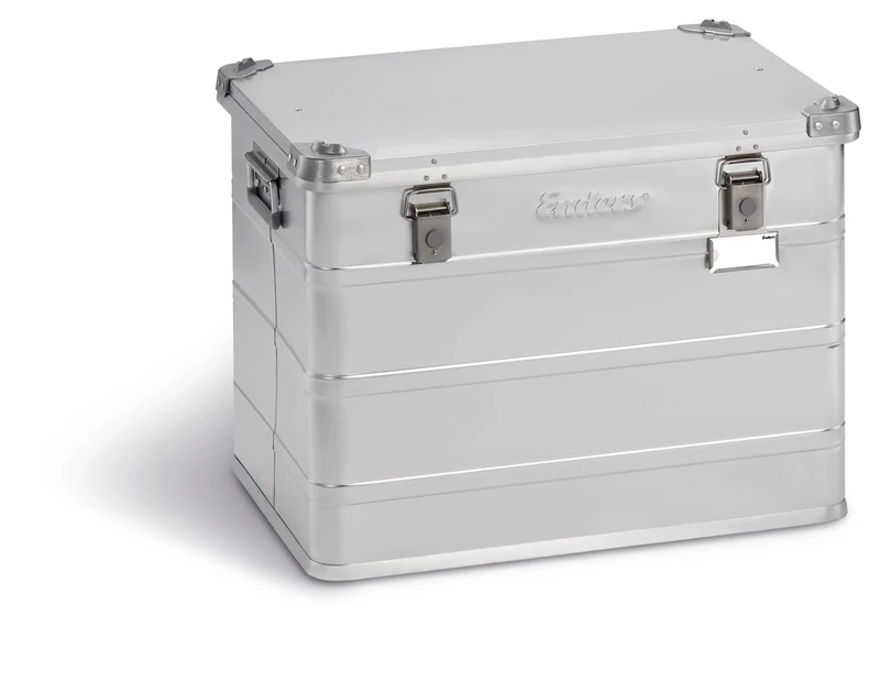 Enders aluminium box VANCOUVER, industrial box, transport box, universal box, rubber seal, stable, robust, dust and splash water protection, tool box, camping box, handles, 66 x 44.5 x 51 cm #1352