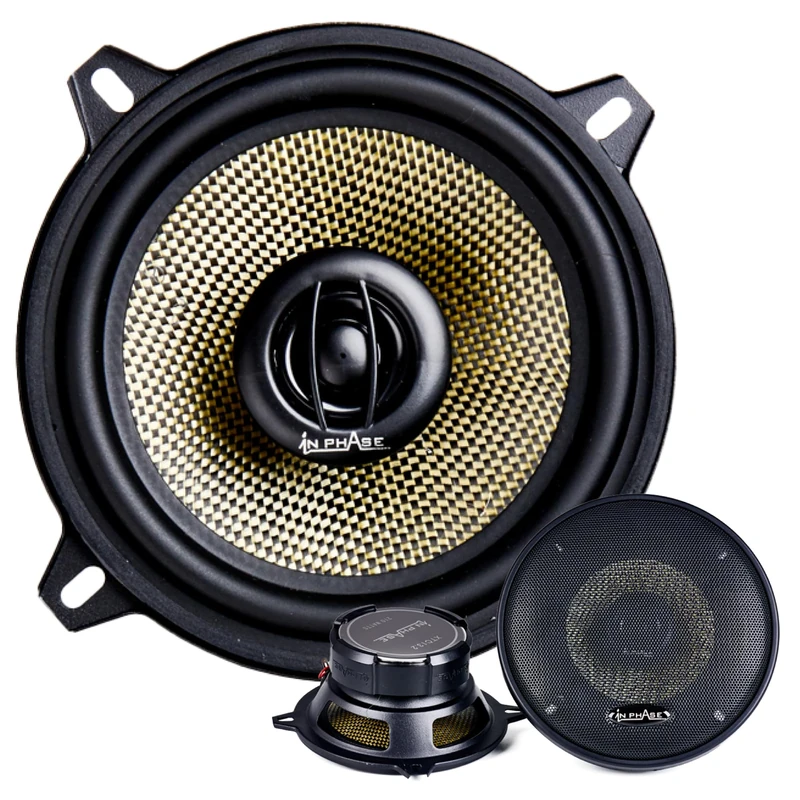 In Phase Car Audio XTC13.2 Speaker - 5.25 Inch (13.2cm) Round, 210W, 2-Way Coaxial Speaker System (2 x Speakers)
