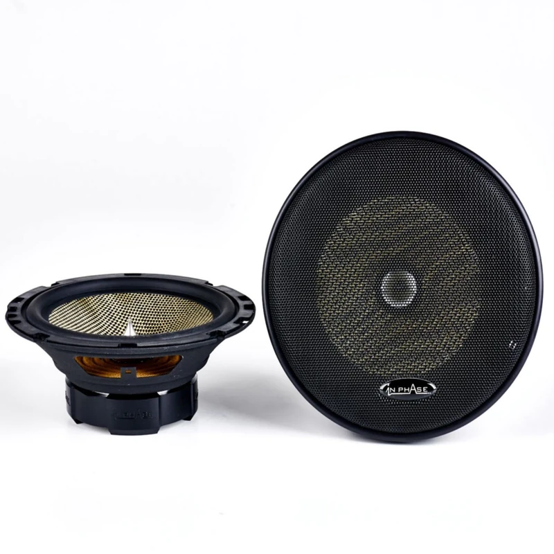 In Phase Car Audio XTC6CX 300W 2 x 6.5 Inch Speakers with Separate Tweeters - 17cm Car Speakers for Door or Parcel Shelf