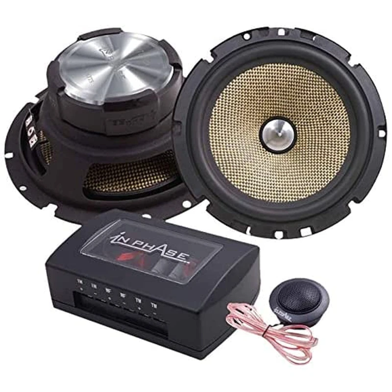 In Phase Car Audio XTC5CX 250W XTC Series 2-Way Peak Power Component Speaker System, With 40W RMS