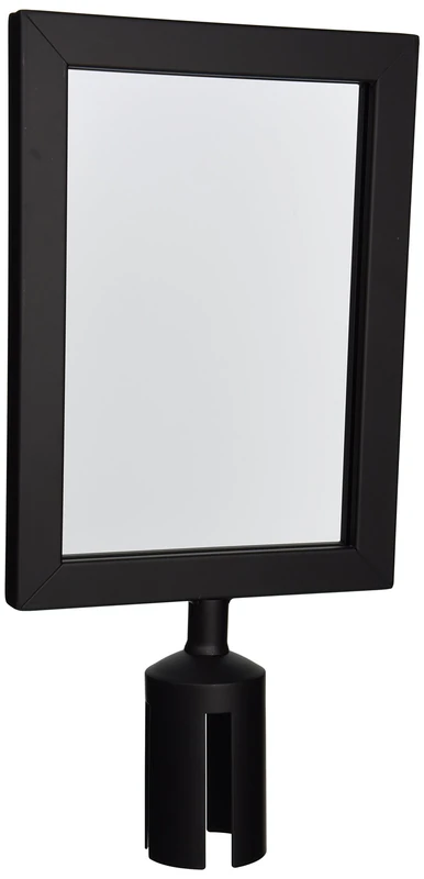 Winco CGSF-12K Stanchion Top Sign Frame, Black,Medium - Image 1