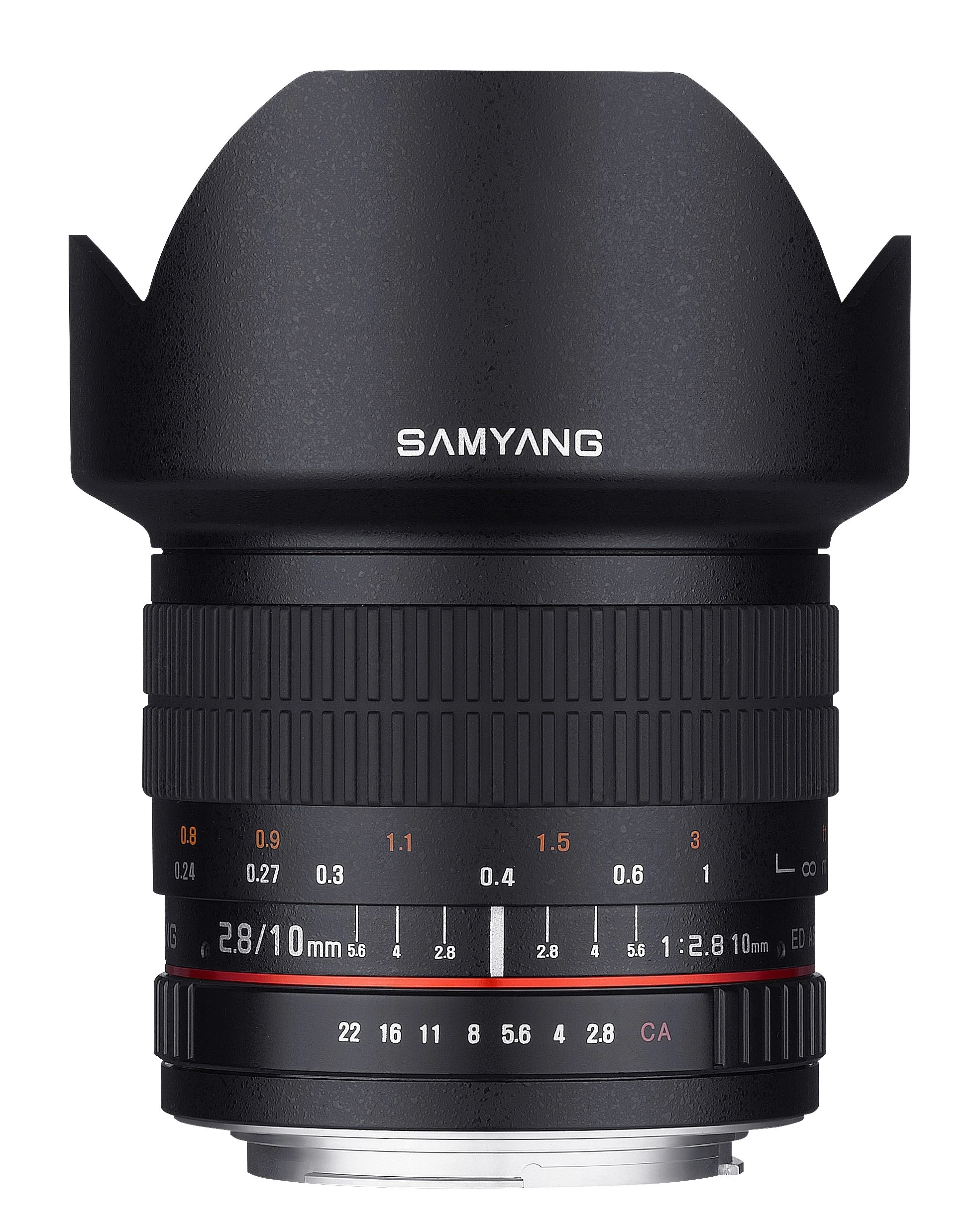 Samyang 10mm F2.8 ED AS NCS CS Ultra Wide Angle Lens for Pentax K and Samsung K Mount Digital SLR Cameras (SY10M-P)