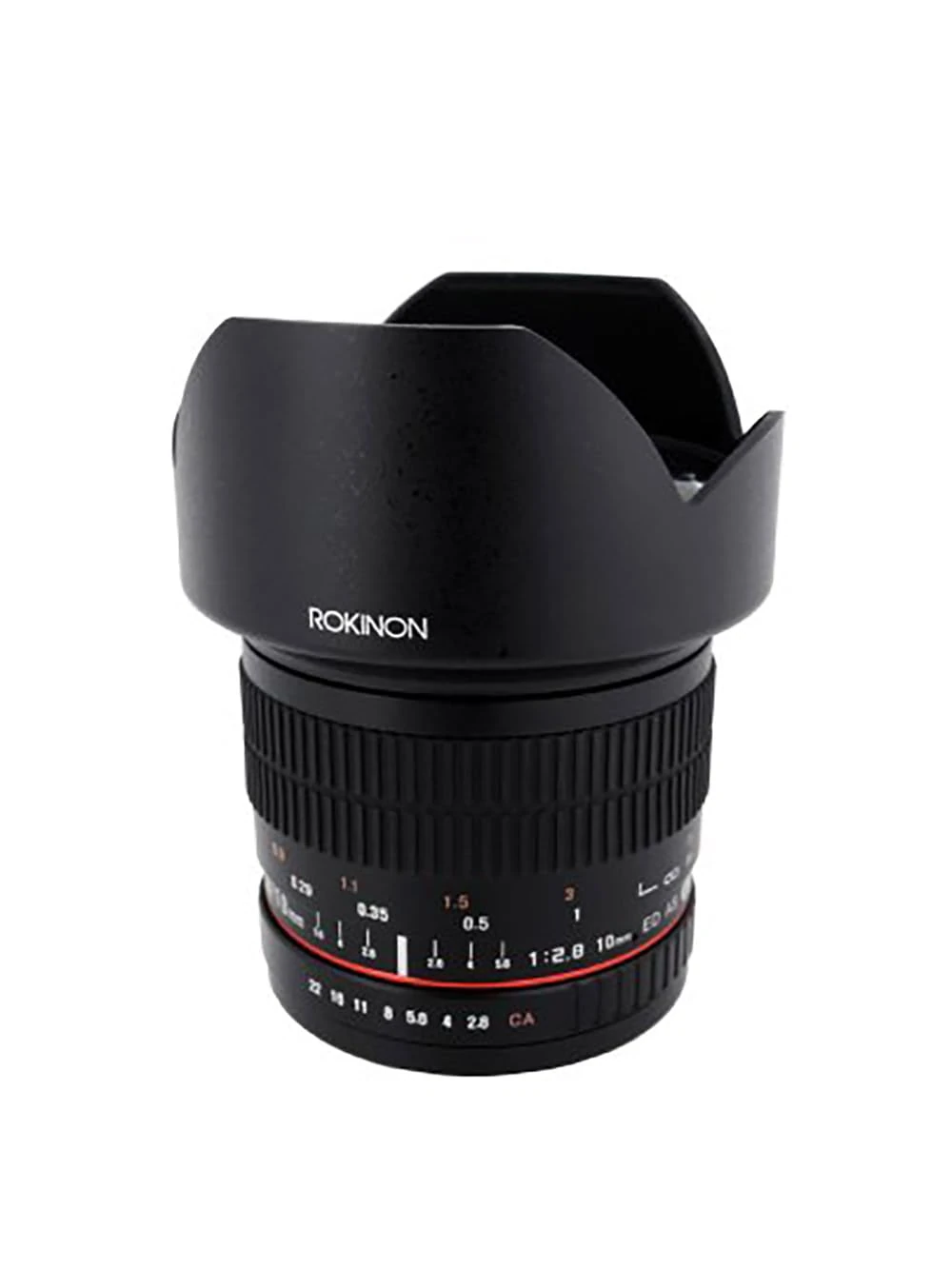Rokinon 10mm F2.8 ED AS NCS CS Ultra Wide Angle Lens for Fuji X Mount Digital Cameras (10M-FX), Black
