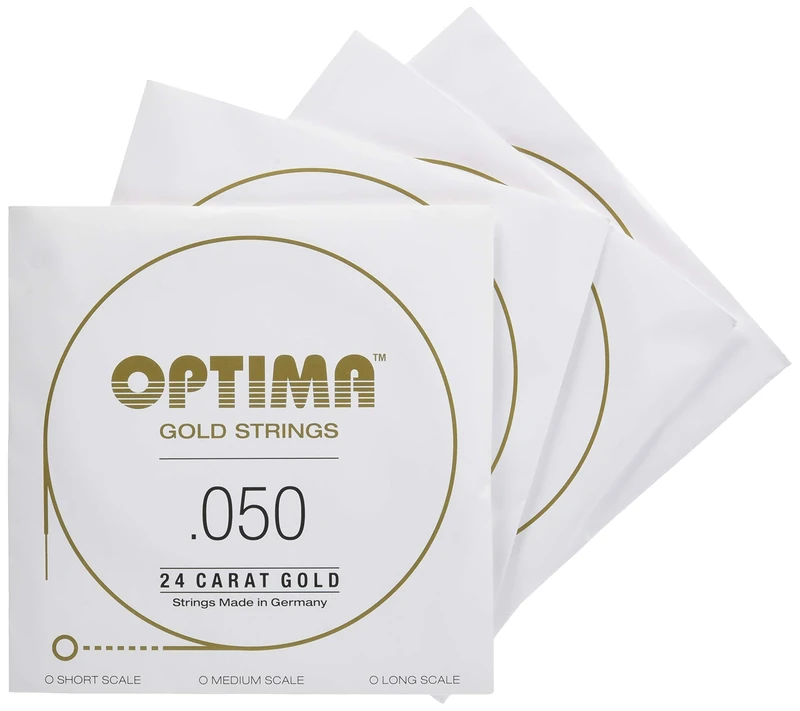 Optima Electric Bass Strings Gold Strings Round Wound Set 4-string medium 2399M