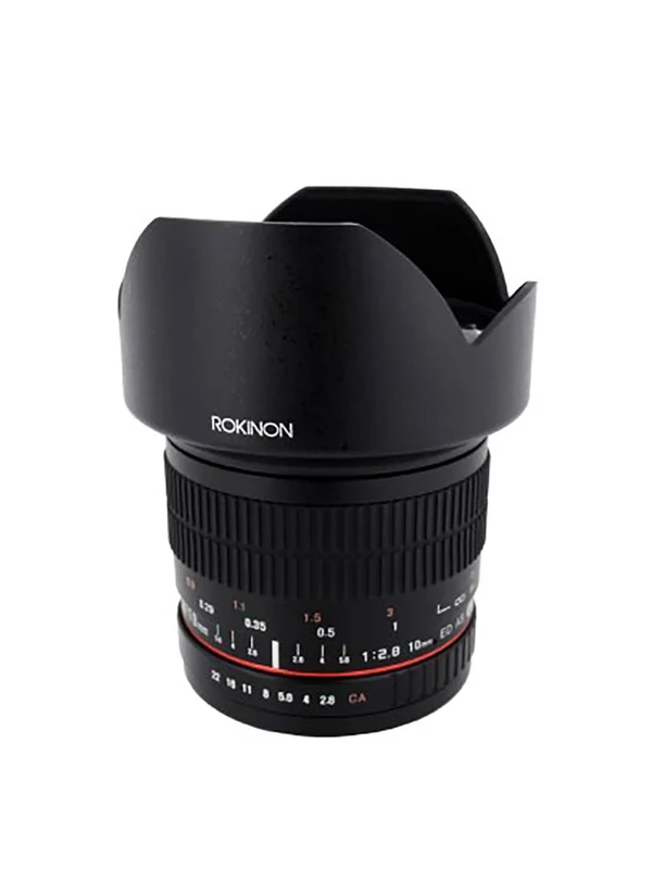 Rokinon 10mm F2.8 ED AS NCS CS Ultra Wide Angle Lens for Olympus and Panasonic Micro 4/3 (MFT) Mount Digital Cameras (10M-MFT), Black
