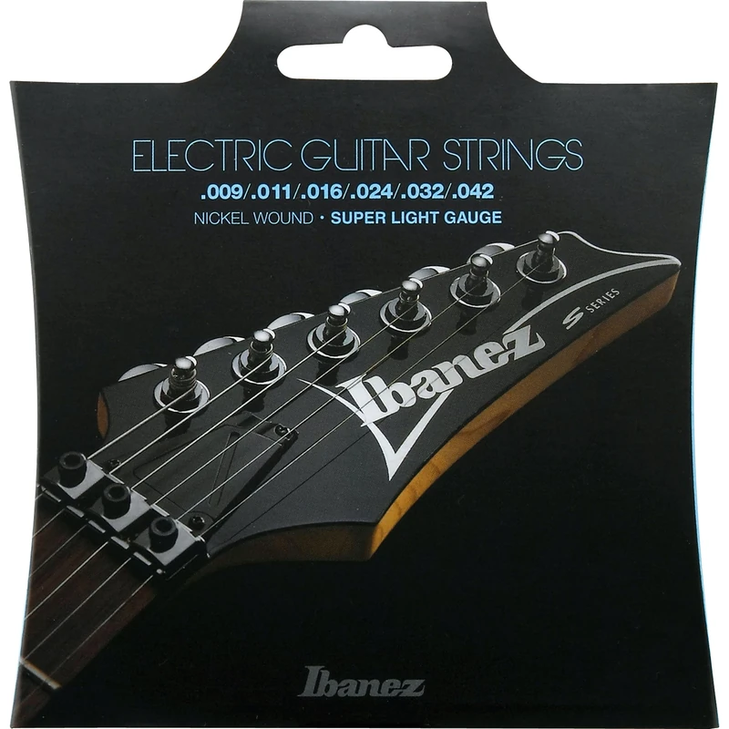 Ibanez IEGS6 Super Light Guitar Strings - 009-042 Gauge Silver