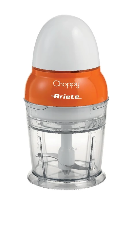 Ariete 1836 Choppy, Chopper, 160 W, Capacity 250 Ml, Stainless Steel Blades, Pulse Function, Orange, 10.5 x 10.5 x 20 cm