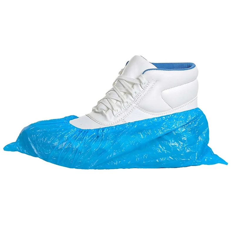 Portwest Disposable PE Overshoes, Color: Blue, Size: Regular, D340BLU - Image 1