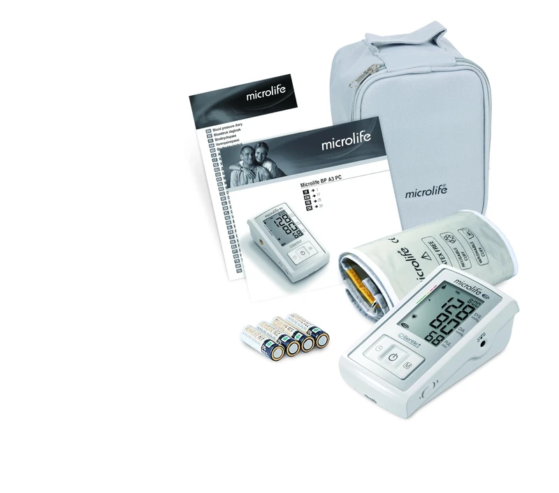 Microlife BP A3 Plus Upper Arm Blood Pressure Monitor | BIHS A/A Validated for Clinical Accuracy | MAM 3-Reading Average & Pulse Arrhythmia Detection | 2 User Memory | Includes M-L Cuff (22-42cm)