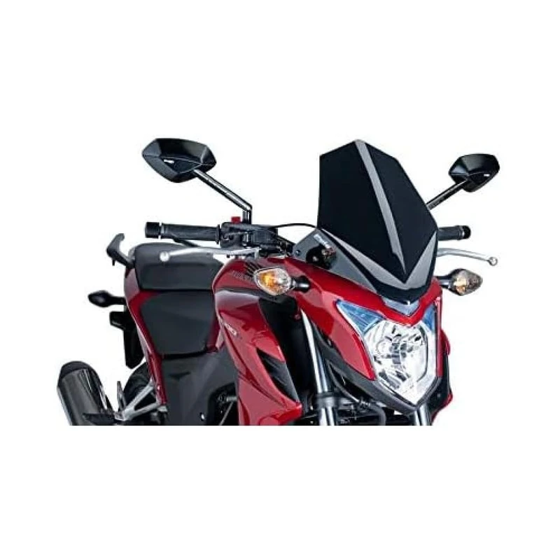 Puig 6437R Windshield for Honda CB500F 2013-2014, Red, Medium