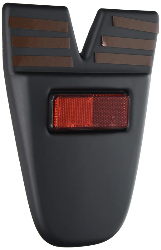Puig 6412N Rear License Plate Mudguard ABS extension to improve rear protection and customization, Black